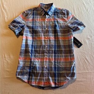 U.S. assn. Plaid Shirt Boys Size Small Button Down